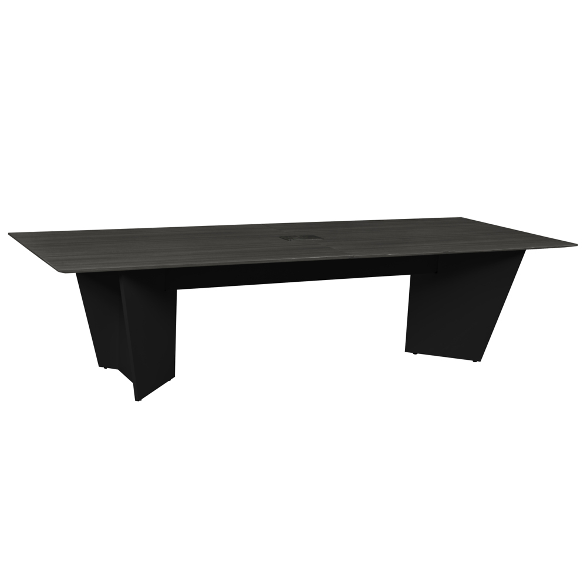 Regency Furniture, 120in. Conference Table w/ Grommet- Ash Grey/ Black, Height 29 in, Width 120 in, Length 48 in, Model# ACT12048AGBK